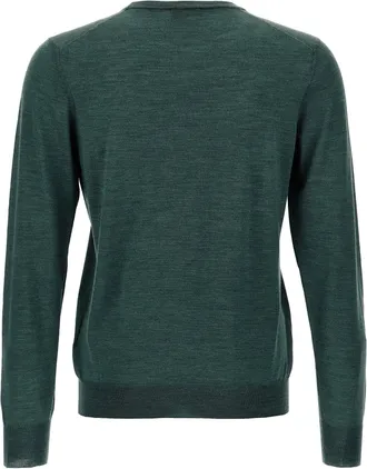 Barba Wool and Silk Blend Sweater - Green