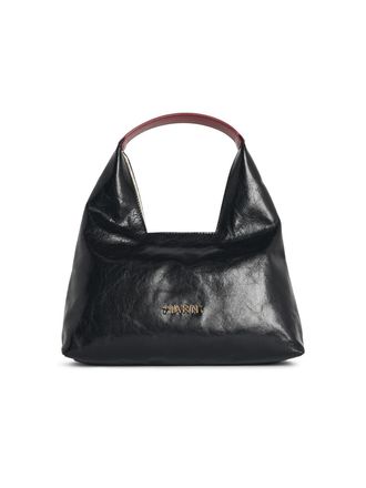 Marni Trapeze Mini-Handtasche aus schwarzem Lear