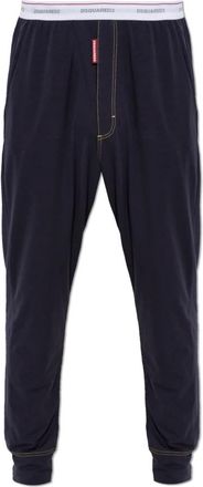 Dsquared2 Nachtkleding, Heren, Blauw, XL, Katoen, Katoenen Broek