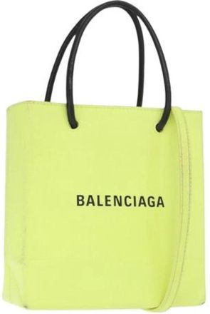 Balenciaga Pre-owned Tote Bags, female, Yellow, Size: ONE SIZE Pre-owned Vintage Tote Bag