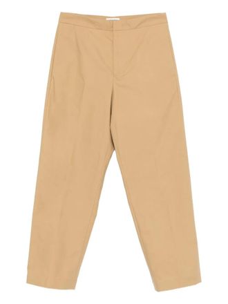 Jil Sander Broek met toelopende pijpen - Beige