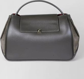 Coccinelle leather paneled shoulder bag