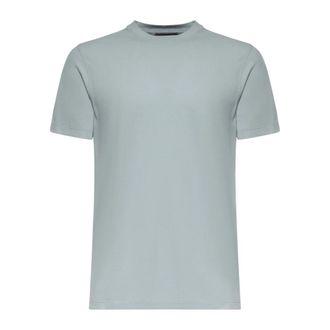 Zanone T-Shirts, male, Blue, Size: 3XL Crewneck T-Shirt