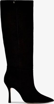 Larroude Womens Kate Hi Stiletto Pointed Toe Boots In Black