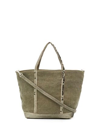 Vanessa Bruno Linen Small Zipped Cabas Tote