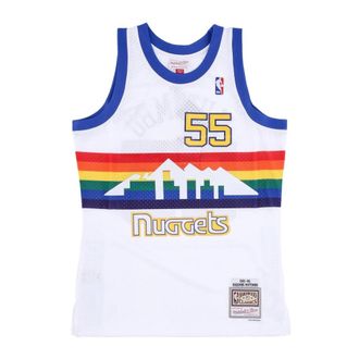 Mitchell & Ness Sportswear, male, White, Size: S NBA Swingman Jersey Mutombo 55