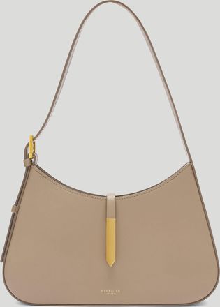 DeMellier The Tokyo in Dark Sand Smooth Leather Shoulder bag