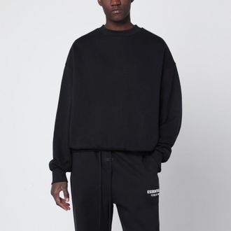 Fear of God Black washed crewneck sweatshirt