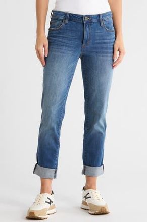 Kut from the Kloth Katy Cuffed Boyfriend Jeans in Field Rush at Nordstrom Rack, Size 14