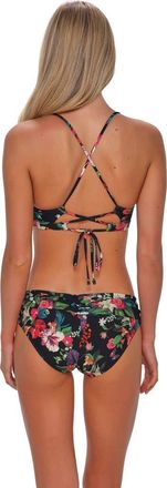 Sunsets Unforgettable Bikini Swim Bottoms in Fleur Noire at Nordstrom, Size X-Large