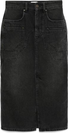 Isabel Marant Britt Denim Midi Skirt