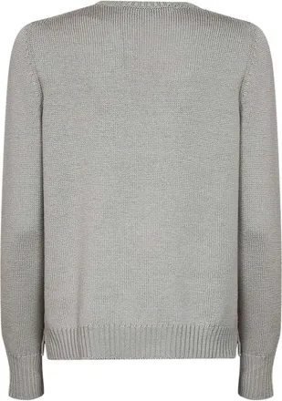Blanca Vita Virgin Wool Crewneck Sweater - Green