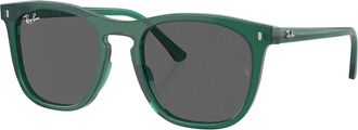 Ray-Ban RB2210 Vierkante Zonnebril, Groen