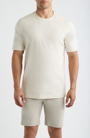 Scott Barber Liquid Pima Cotton T-Shirt in Birch at Nordstrom, Size X-Large