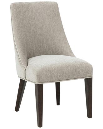 Manhattan Comfort Set Of 2 Beever Chenille Dining Chairs With Rubberwood Legs