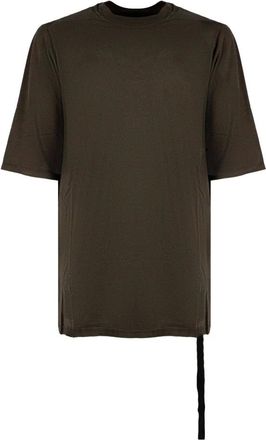 Rick Owens Tops, Heren, Bruin, XL, Katoen, Jumbo T-Shirt