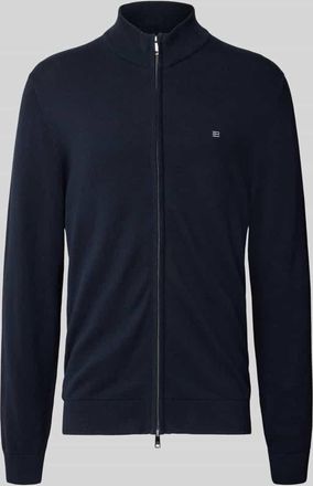 Christian Berg Strickjacke mit Reißverschluss in Marine, Größe 3XL