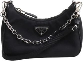 Prada Pre-owned Mini Bags, female, Black, Size: ONE SIZE Pre-owned Vintage Mini Shoulder Bag