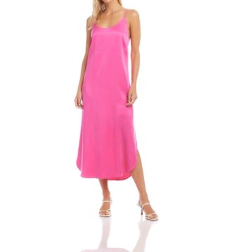 Fifteen Twenty Midi Racerback Midi Dress In Pink
