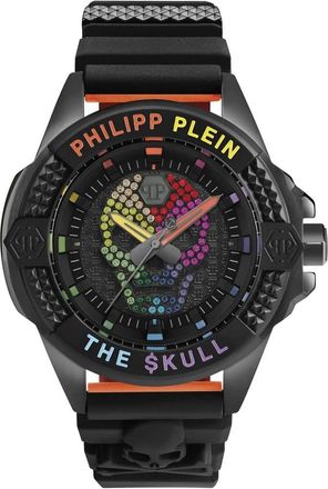 Philipp Plein The $kull Titan Crystal Rainbow Horloge - Heren - Horloges - Zwart - ONE Size - Accessoires