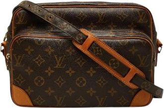 Louis Vuitton Pre-owned Monogram Schoudertas - Dames - Vintage Schoudertas - Bruin - ONE Size - Leer - Vintage
