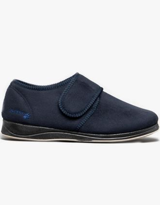 Padders Mens Padders CHARLES Mens (G Fit) Slippers Navy - Blue - Size: 11