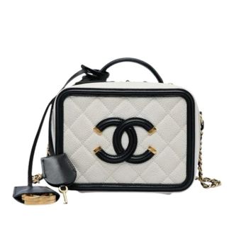 Chanel Borsa Pre-owned Filigree Vanity - - Pre-owned - Donna - Bianco - ONE SIZE