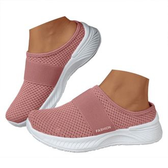 Generic Orthopedic Shoes for Women,Womens Mules,Backless Trainers,Womens Slippers Breathable Mesh Walking Fashionable Mesh Breathable Soft Soled Open Heeled S