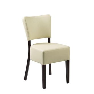 Netfurniture Bugel Side Chair - Wenge - Cream