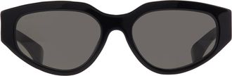 Gucci Grey Oval Ladies Sunglasses GG1845SA 001 55