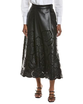 Toccin Stacy Lace Midi Skirt
