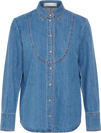 Inwear Camisa Hiroiw - Shirts - Mujer - Azul - XS