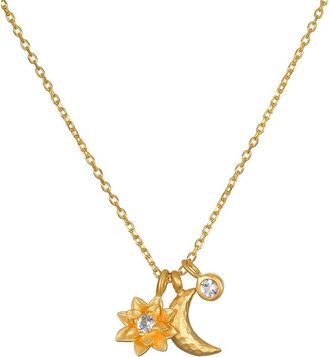 Satya Jewelry Spirit in Transformation Lotus Moon Necklace