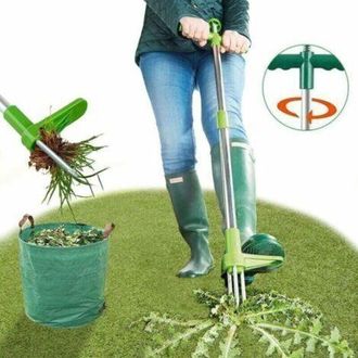 OEM Desmalezador, Herramienta Manual De Desmalezado De Pie, Herramienta De Desmalezado De Jard&iacute;n Con Mango Largo De 99 Cm (39 Pulgadas) Con 3 P&uacute;as De Acer