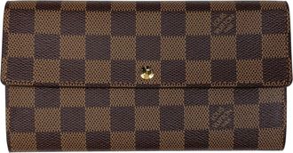 Louis Vuitton Damier Brown Damier Canvas Long Wallet (Bi-Fold) (Pre-Owned)