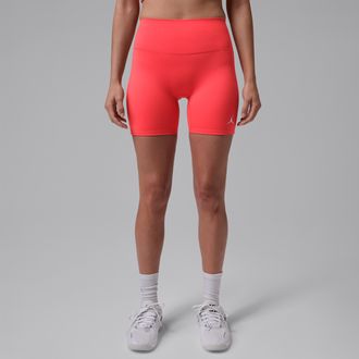 Nike Jordan Womens Jordan Sport Dri-FIT High-Waisted 6 Shorts in Red | HQ9768-631