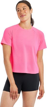 Oiselle Womens Flyout Boxy Shirt Pink XL