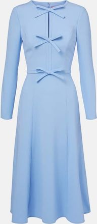 Carolina Herrera Abito midi in crêpe con fiocchi