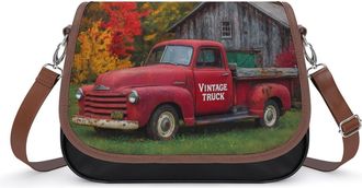 Generic Vintage Truck Fashion Womens Crossbody Bags Novelty Handbag Shoulder Bag Purse