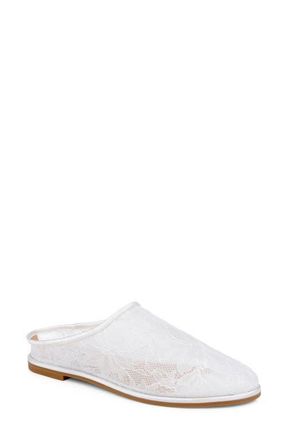 Badgley Mischka Yumi Mule in White Lace at Nordstrom, Size 5.5