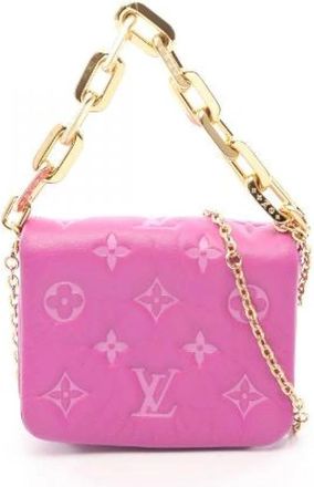 Louis Vuitton Pre-owned Coussin Monogram Embossed 2way Belt Bag - Dames - Vintage Handtas - Paars - ONE Size - Leer - Vintage