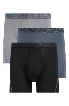 adidas All Day Mesh 3-Pack Boxer Briefs in Black/Onix Grey/Grey at Nordstrom Rack, Size X-Large