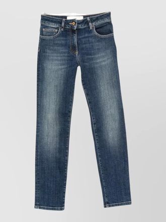 Elisabetta Franchi high-rise straight-leg jeans