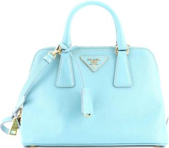 Prada Borsa a tracolla Promenade piccola in pelle Saffiano - Verde