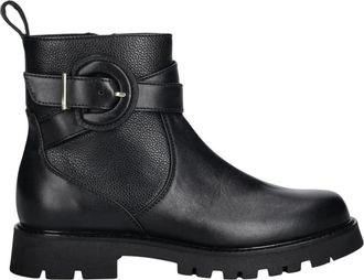 Baldinini Schoenen, Dames, Zwart, 37 EU, Leer, Enkellaarsjes met rits aan de zijkant