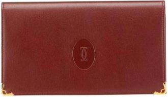 Cartier Pre-owned Wallets, female, Red, Size: ONE SIZE Pre-owned Leather wallets