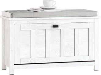 SoBuy Sobuy - Banco Zapatero Con 1 Puertas Para Entrada Dormitorio Banco De Almacenamiento De Asiento Blanco 80 X 30 X 50 Cm Fsr161-w Es