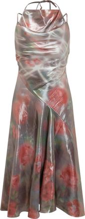 Diesel Multicolor Floral Halter Neck Maxi Dress
