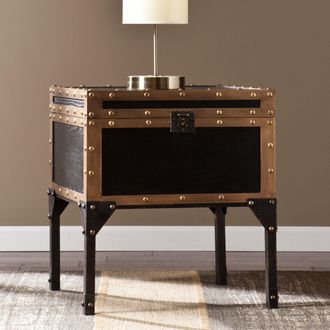 SEI Drifton Travel Trunk End Table