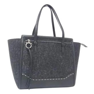 Ferragamo Pre-owned Tote Bags, female, Black, Size: ONE SIZE Pre-owned Felt Tote Bag